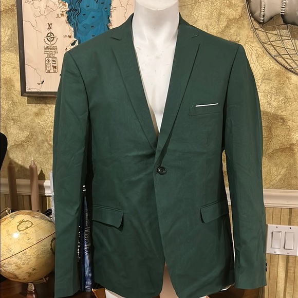 Men's Green suit Blazer. NWT. XXXL runs small. Fits like XL. - Picture 1 of 9